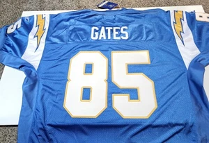 HOF Antonio Gates San Diego Chargers Reebok Sewn Jersey Throwback Powder Blue 3x - Picture 1 of 10