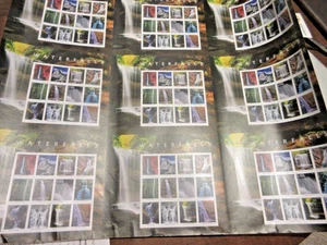 Mint NH US Scott # 5800 Waterfalls Press Sheet of 9 Imperforate Panes - Picture 1 of 1