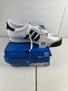 Adidas Samoa White Black Mens Athletic Sneakers Size 10.5 - Picture 1 of 9