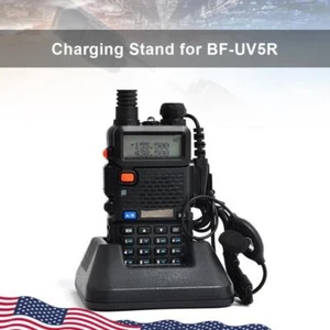 Li-ion Battery Charger Adapter Docking Station for BAOFENG UV-5R Walkie Talkie - Zdjęcie 1 z 6