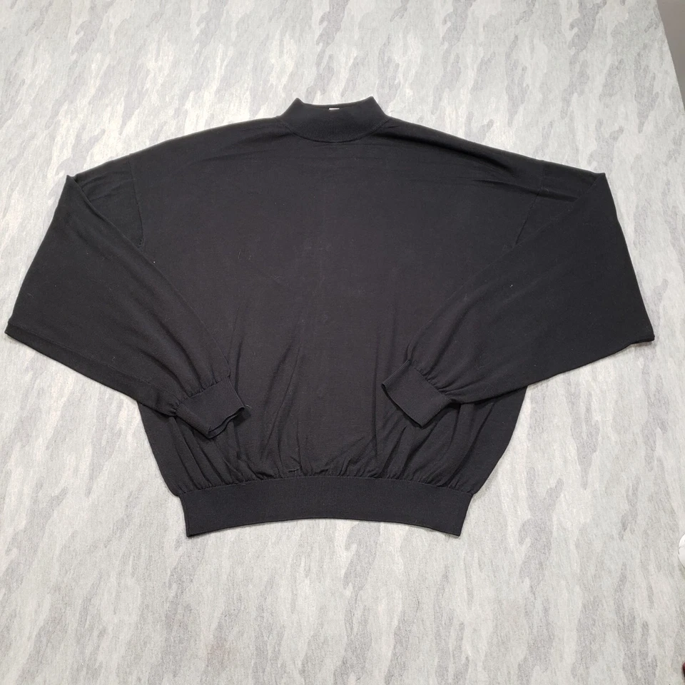 Suéter Pronto-Uomo para mujer 1X negro cuello falso manga larga Foto 1 de 4