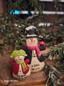 Blossom Bucket- Like Father, Like Son Snowmen. 158-10163 - Picture 1 of 1