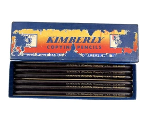 New General's Kimberly Copying Pencils 6 Unsharpened 723-Medium w/ Box - Picture 1 of 2