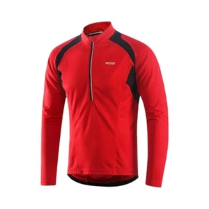 Men's Cycling Jerseys Long Sleeves MTB bicycle  Half Zipper Jerseys Shirts - Imagen 1 de 16