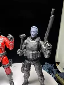 Pee Wee Herman head for 6 inch action figures GI Joe Classified, mezco, neca, b - Picture 1 of 4
