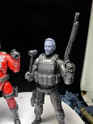Pee Wee Herman head for 6 inch action figures GI Joe Classified, mezco, neca, b - Image 1 of 4