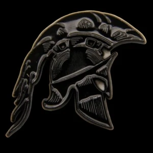 CASCO DE BATALLA ESPARTAN SOMBRERO DE SOLAPA PIN UP ATENAS TROYANO VEN Y GET THEM MOLON LABE - Imagen 1 de 2