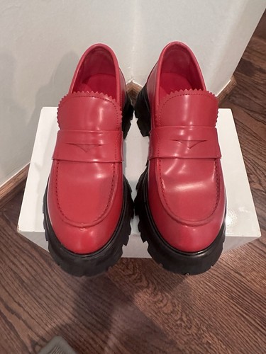 ALEXANDER MCQUEEN Alexander Mc Queen Red Wander. Mocassini slip on 37 5 donna