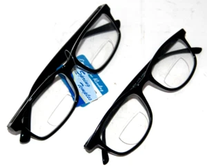2 Bifocal Reading Glasses Men's traditional impact resistant readers power +1.75 - Picture 1 of 3