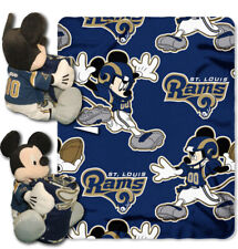 Northwest NFL St. Louis Rams Mickey Mouse Pillow With Fleece Throw Blanket Set