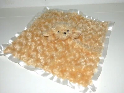 Hallmark Puppy Dog Golden Doodle Yellow Striped Fluffy Security Blanket Lovey - Image 1 of 3