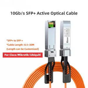 10G SFP+ To SFP+AOC OM2 3M/5M/7M LSZH 10GBASE Active Optical SFP Cable(AOC) New - Picture 1 of 16