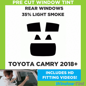For Toyota Camry 2018+ Pre Cut Window Tint Rear 35% Light Smoke Film