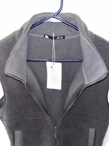 yewhulf Men's Fleece Zipper Vest Gray Size Large - Picture 1 of 12