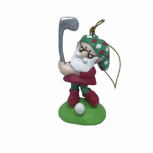 "Adorno de Navidad de Papá Noel para golf golfista divertido regalo plástico 3""" - Imagen 1 de 5