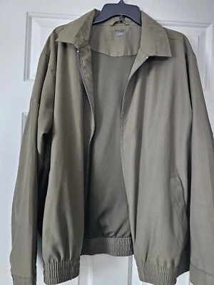 Jaqueta de golfe Ping Collection Performance Dynamics zíper completo (G masculina) verde oliva - Imagem 1 de 4