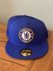 Chelsea FC Football Club New Era 59FIFTY Classic Size 7 1/4 Mesh Hat Cap NEW - Picture 1 of 7