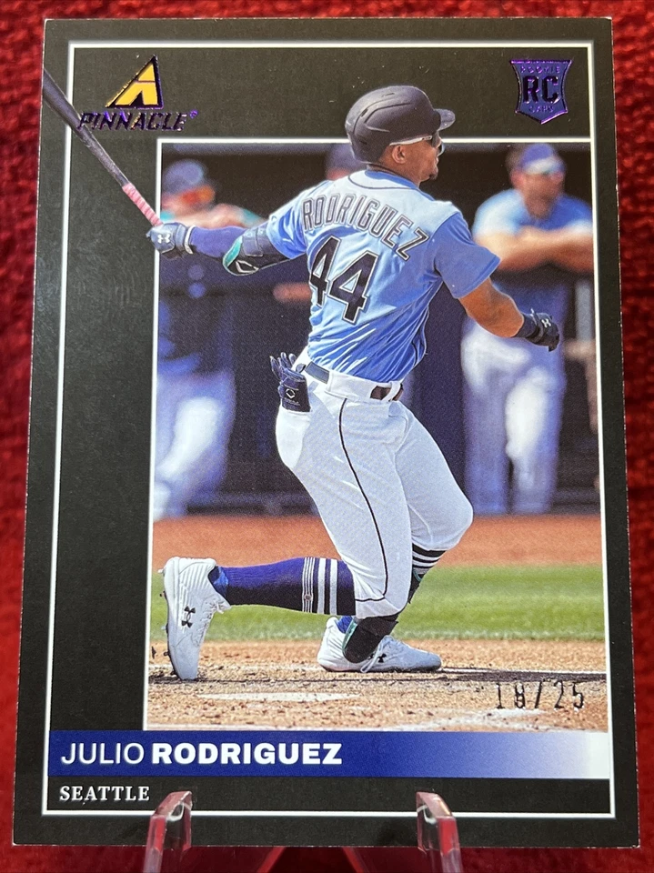 2022 Panini Chronicles Pinnacle Julio Rodriguez Rookie Card 18/25. Seattle - Image 1 of 4