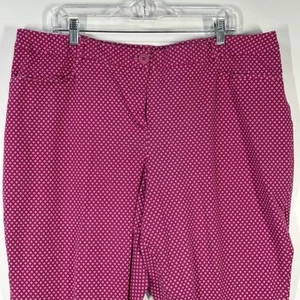 Lane Bryant Womens Capri Pants Plus Size 22 Pink Mid- Rise Stretch - Picture 1 of 7