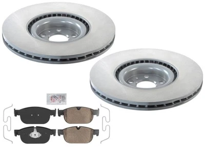 Rotores y pastillas de freno de disco recubiertos delanteros para Volvo XC90 16-24 366 MM rotor más grande Foto 1 de 4