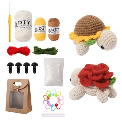 Crochet Kit For Beginners - Turtle Crochet Kit, Beginner Crochet Kit For Adult - image 1 of 4