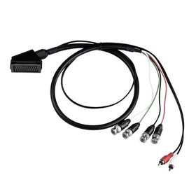 Female RGB Euro SCART to 4 RGB BNC & 2 RCA Adapter Cable For Neo Geo CD Console