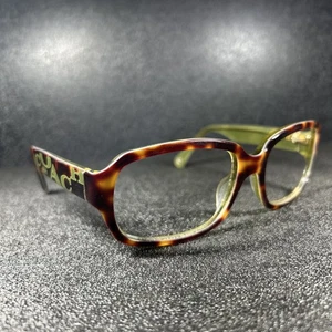 Coach Women's Sunglasses Tatiana S850 Brown Tortoise Green 56-17-125 Authentic - Picture 1 of 24
