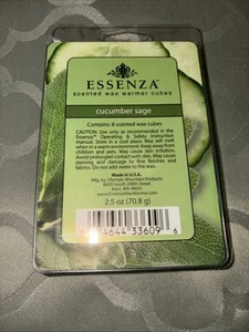 Essenza scented wax warmer cubes Cucumber Sage - 2.5 oz - Picture 1 of 2