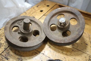 Gusseisen Antik 7" RIEMENSCHEIBEN, Kabel - Bild 1 von 10