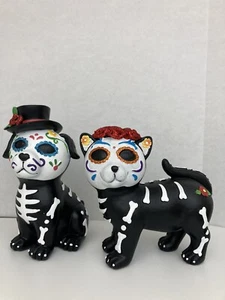 Halloween Skelett Welpen und Katze Figuren - Bild 1 von 6