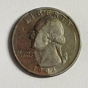 1994 D Washington Quarter Missing OBV/REV Improperly Annealed STC121318 - Picture 1 of 2