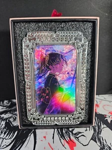 Kanao Tsuyuri Diamond Card Demon Slayer Heavy Thick Metal Silver Gold Accent - Picture 1 of 4