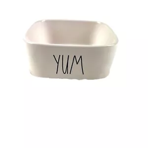 Rae Dunn quadratische cremefarbene Keramik Yum Schale - Bild 1 von 4