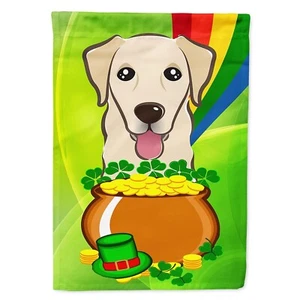 Caroline's Treasures BB1996CHF Golden Retriever St. Patrick's Day House Flag ... - Picture 1 of 8
