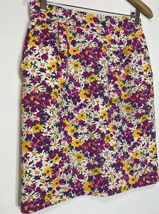 Gonna a matita floreale Nina Ricci Edition Boutique Paris donna 38 (piccola) vintage - Foto 1 di 7