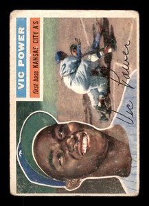 1956 Topps - #67 Vic Power - Low Number Gray Back