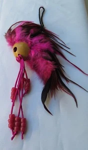 Ikaika Hawaiian Design Warrior Helmet Car Decor 1" Kamani Nut / Pink ( QTY 2 ) - Picture 1 of 2