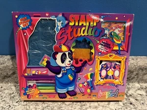 Vintage Lisa Frank Stamp Studio Set Panda Painter Stickers Stamps Pad 1990s - Picture 1 of 9