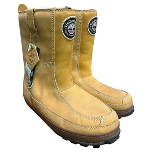 Timberland Mukluk Boots Damen 10M Fell gefüttert Pull On Winterstiefel hellbraun Wildleder Y2K - Bild 1 von 9