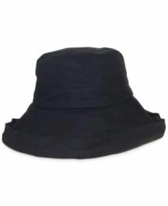 MSRP $42 Nine West Washed Cotton Canvas Kettle Ha Black Size OSFA - Picture 1 of 1