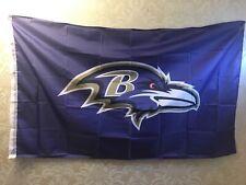 Baltimore Ravens Nfl Flag 5x3 Brand New In Packaging
