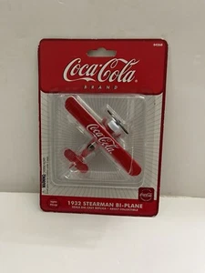 Coca Cola 1932 Stearman Bi-Plane Die Cast Replica Coke Collectible New Sealed - Picture 1 of 12