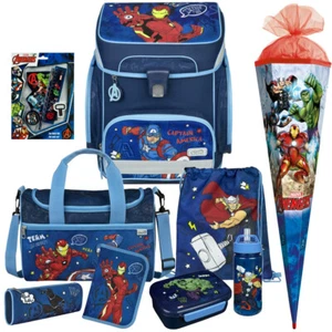 Avengers EasyFit Schulranzen-Set 10tlg. Sporttasche und Tüte - Schreibset Gratis - Bild 1 von 16
