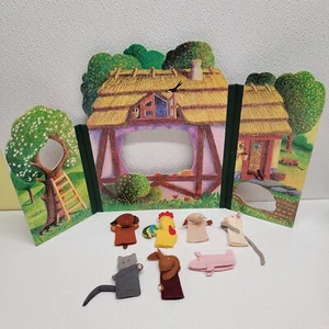 Woodland Mini Theater 7 Felt Animal Finger Puppets Double Sided - Hearthsong  - Picture 1 of 23