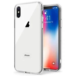 Coque iPhone Compatible avec iPhone X & iPhone XS, Coque Transparente Non Jaunissante - Photo 1 sur 2