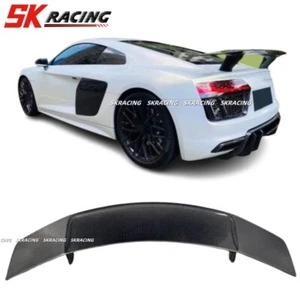 Real Carbon Fiber Rear Wing Trunk Blade Spoiler NEW Style Fits Audi R8 2017-2023 - Picture 1 of 22