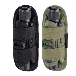 Estuche de transporte para linterna táctica con clip de carrete mosquetón 360° - Imagen 1 de 14