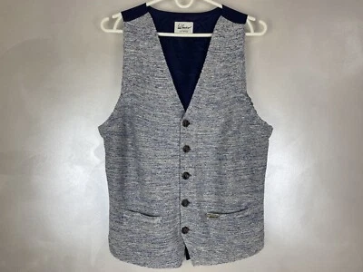 Luis Trenker Mens Cotton/Linen Waistcoat Vest Size M Italy - Image 1 of 4