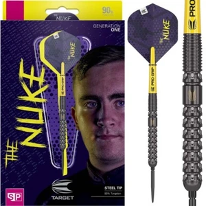 LUKE LITTLER 23 GRAM TARGET 90% TUNGSTEN DARTS WITH SWISS POINTS - Picture 1 of 4