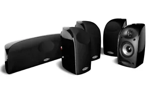 Polk Audio Black Stone TL150 5 pack speakers 5.0, center channel + 4 satellite - Picture 1 of 7